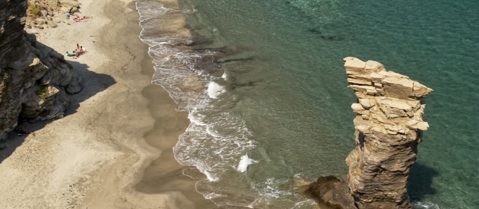 In Andros island there is a beach with a peculiar name…